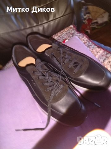 Geox respira Italian Patent  ест.кожа маркови нови дишащи маратонки №45 стелка 295 cm, снимка 3 - Маратонки - 43504014