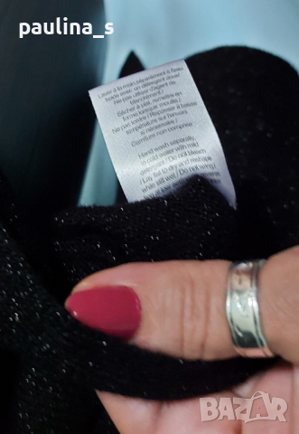 Луксозна блуза тип туника с черно ламе "Melanie lyne" / Мелания Тръмп , снимка 7 - Туники - 36537131