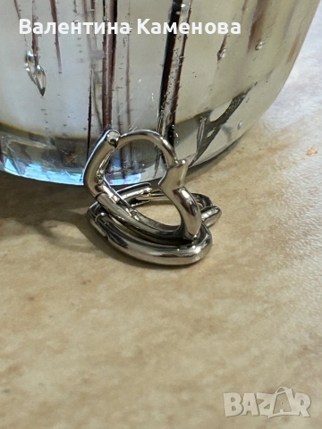 Сребърни обеци(925)  ,нови .Английско закопчаване , снимка 3 - Обеци - 52350380