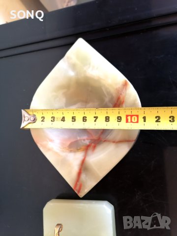 Страхотен Комплект От Оникс Яйце И Пепелник, снимка 9 - Антикварни и старинни предмети - 42972581