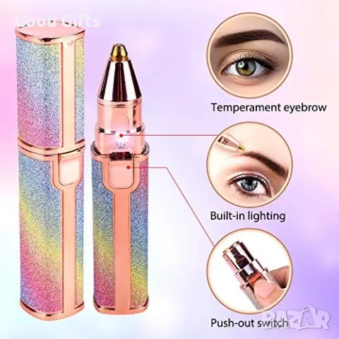 Дамски тример за вежди, лице и тяло с USB зареждане, снимка 5 - Тримери - 50204217