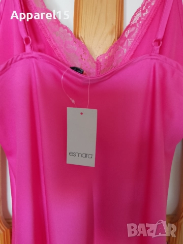 Esmara нова розова сатенена нощница EUR 42, снимка 7 - Нощници - 52925876
