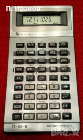 Продавам калкулатор Texas Instruments TI-55-II, снимка 5 - Друга електроника - 27385400