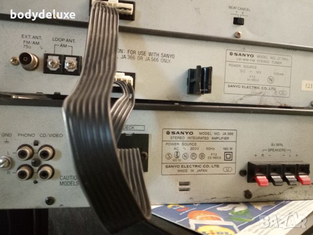 Sanyo JA366&JT366L&RDW266 аудио система, снимка 3 - Ресийвъри, усилватели, смесителни пултове - 19535068