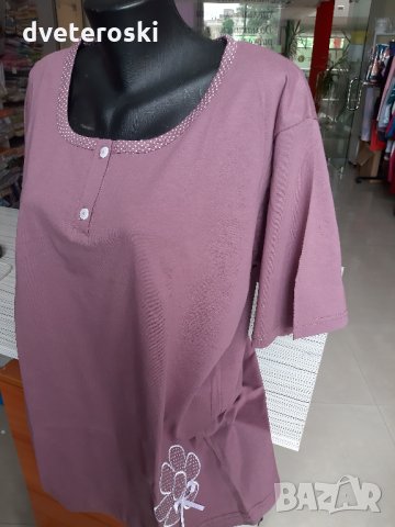 Дамска пижама с къс ръкав размер 4 ХЛ , снимка 5 - Пижами - 18102708