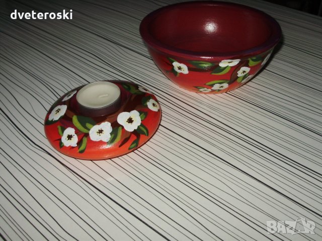 Ваза ръчно рисувана керамика, снимка 8 - Декорация за дома - 27687212