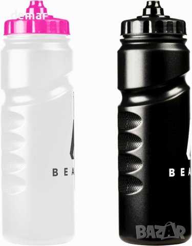 2 бр. лека спортна бутилка за вода 750 ml, черно и розово, снимка 6 - Спортна екипировка - 43341342