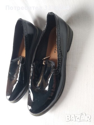 Черни лачени обувки Bosido, снимка 5 - Дамски елегантни обувки - 40582482