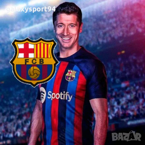Lewandowski 23г Барселона Ново детско Екип тениска шорти ЛЕВАНДОВСКИ, снимка 3 - Футбол - 37661197