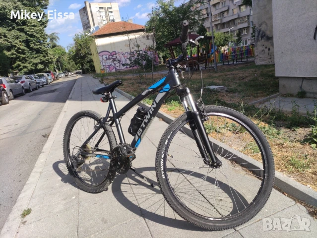 Велосипед B-twin 26 тъмно сив, снимка 6 - Велосипеди - 50842366