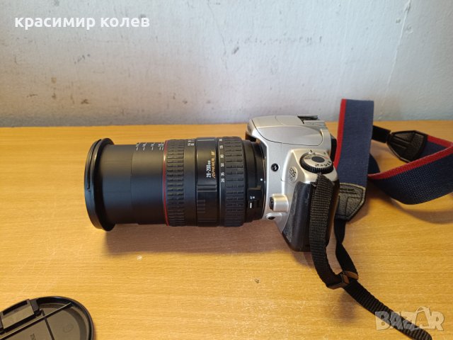 фотоапарат "CANON EOS 300"+обектив "SIGMA 28-200mm", снимка 7 - Фотоапарати - 43942345