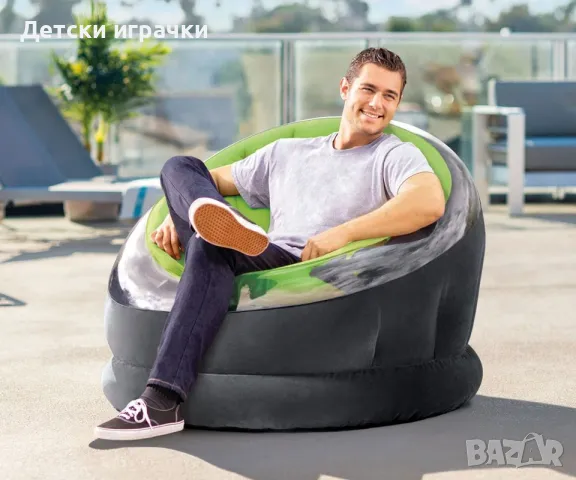 Надуваем ергономичен фотьойл INTEX Empire, 112 х 109 х 69 см, снимка 9 - Надуваеми играчки - 50076081