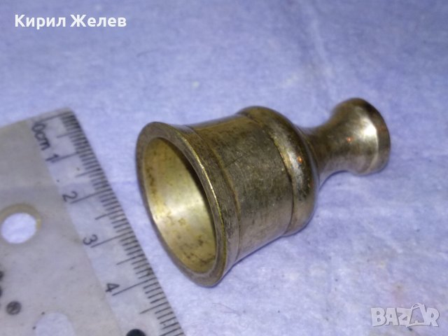 Стара ЧАШКА от МЕТАЛЕН ПОСРЕБРЕН ЦЪКОВЕН ТИП СВЕЩНИК от БЛАГОРОДНА СТОМАНА 41337