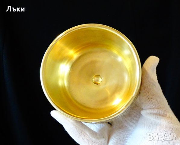 Дву стенна чаша за уиски,халба,захарница от месинг. , снимка 2 - Антикварни и старинни предмети - 32380668