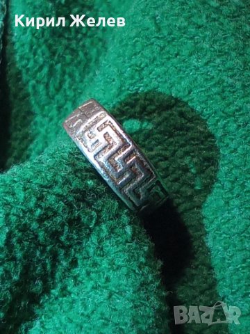 СТАР СРЕБЪРЕН ПРЪСТЕН с ГЕРМАНСКИ РУНИ СВАСТИКА и2 ПЕЧАТА За ВИСОКА ПРОБА СРЕБРО и На МАЙСТОРА 40538, снимка 4 - Антикварни и старинни предмети - 42762946