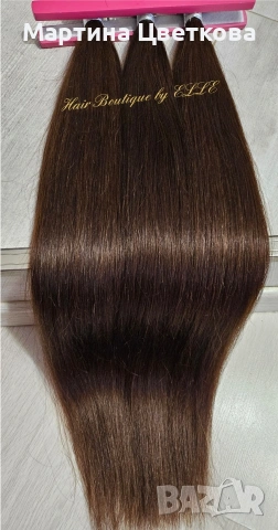 Естествена коса на цяла треса, снимка 6 - Аксесоари за коса - 53417623