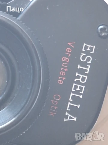 Бинокъл ESTRELLA VERGUTETE OPTIK  Vintage 8x30, снимка 3 - Екипировка - 50913037