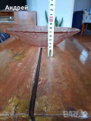 Стара стъклена фруктиера #8, снимка 2 - Други ценни предмети - 49083645