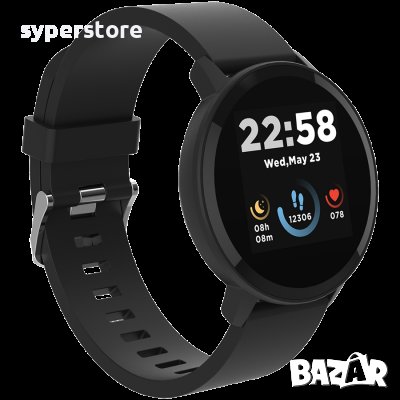 Смарт часовник CANYON Lollypop SW-63, Черен SS30195, снимка 2 - Смарт гривни - 40016477