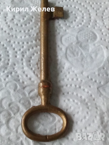 Стар рядка бронзов ключ 52521, снимка 2 - Антикварни и старинни предмети - 52580472