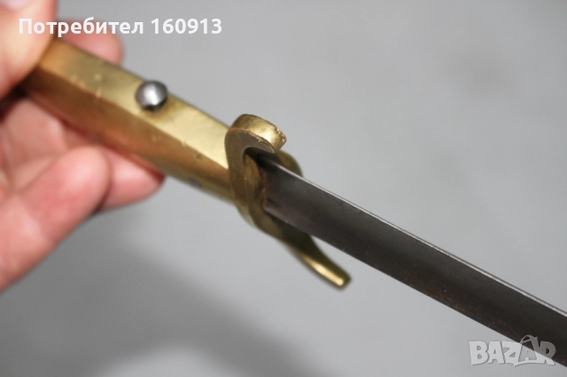 Интересен щик с бронзова дръжка . Английски?, снимка 11 - Антикварни и старинни предмети - 51453149