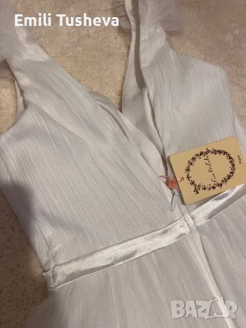 Официална къса бяла рокля., снимка 9 - Рокли - 48256616