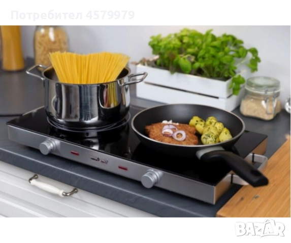 Котлон керамичен MHP-2022IS, двоен,1800W+1000W, снимка 5 - Котлони - 51687368