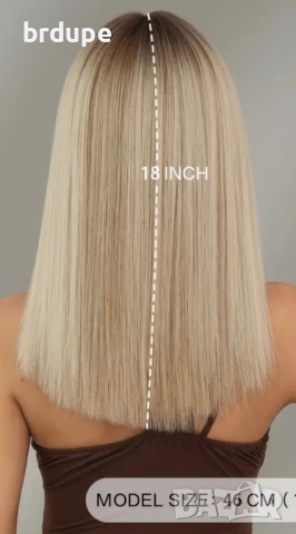 Руса омбре перука, снимка 5 - Аксесоари за коса - 51752415