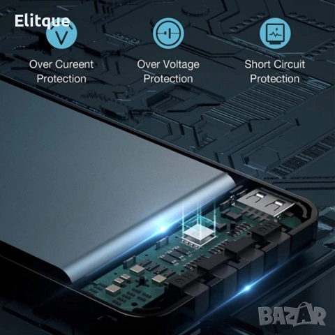 Преносима батерия KLGO KP-89 POWER BANK, 10000/20000mAh с LED дисплей, снимка 3 - Оригинални батерии - 52869927