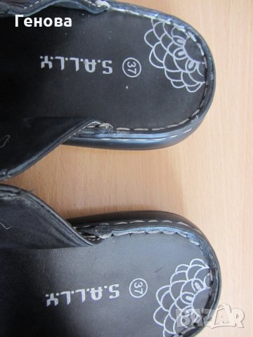 Дамски чехли естествена кожа номер 37, снимка 3 - Чехли - 28596931