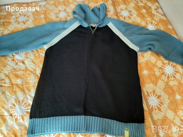Пуловер син, снимка 2 - Пуловери - 28335849