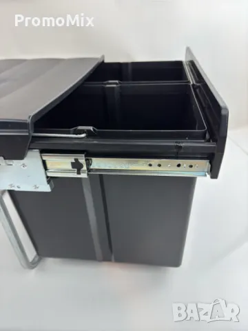 Кош за отпадъци Wesco 280150 30л За вграждане кош за боклук разделно събиране 2 отделения, снимка 11 - Други стоки за дома - 49008991