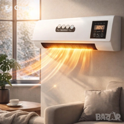 Стенен PTC отоплител и вентилатор LX-333 – 1800W, дистанционно управление и таймер