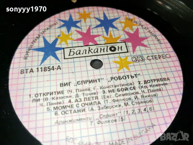 СПРИНТ-НОВА ПЛОЧА 0902261734, снимка 5 - Грамофонни плочи - 53416902