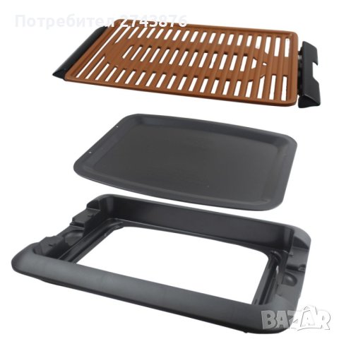 БЕЗДИМНА, МЕДНА, ЕЛЕКТРИЧЕСКА СКАРА ЕЛЕКОМ EK-852G, 1250W, снимка 3 - Скари - 43657438