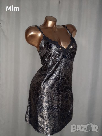 Jolinesse L Сатенена нощница с дантелка , снимка 5 - Нощници - 38609036