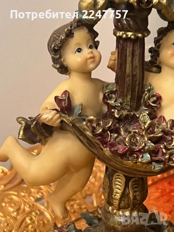 Свещник Ангелче, снимка 7 - Статуетки - 48351622