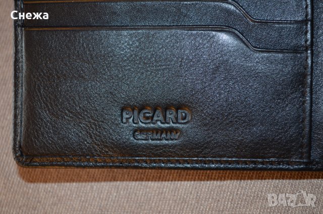 Picard Eurojet черен хоризонтален портфейл 13 карти, снимка 5 - Портфейли, портмонета - 32586919