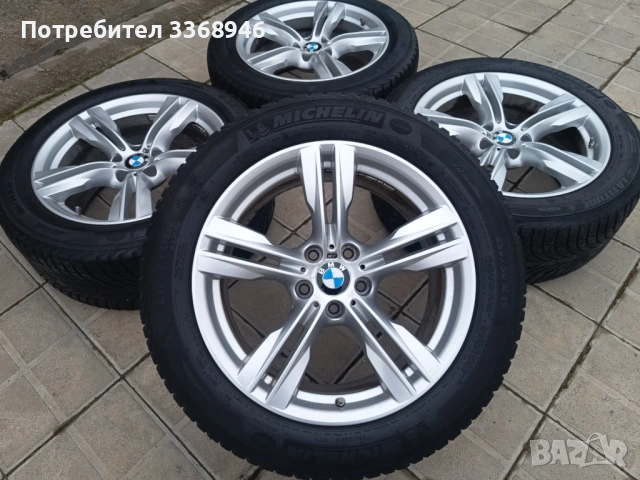 ДЖАНТИ BMW STYLE 467M 19" 5X120 E53 E70 E71 F15 F16 със зимни гуми Michelin 255/50/19
