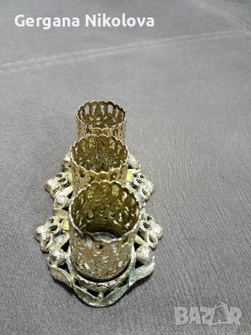 Свещник , снимка 3 - Антикварни и старинни предмети - 53119095