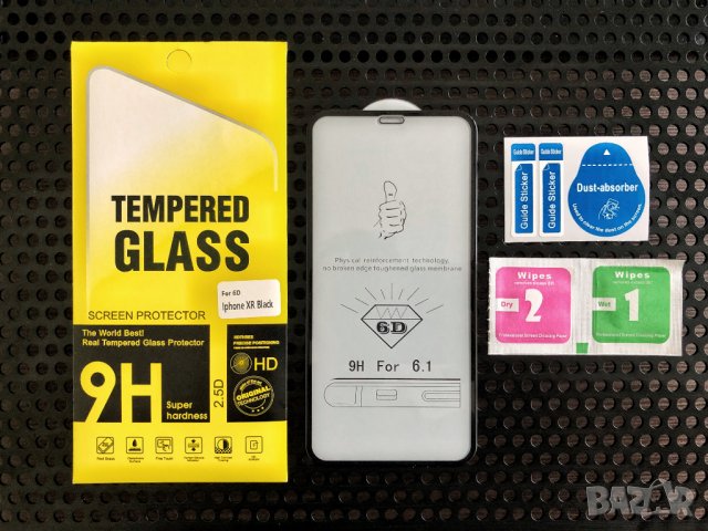 6D стъклен протектор цял екран Iphone 6,6S,7,8,Plus,X,XS,MAX,11, Pro