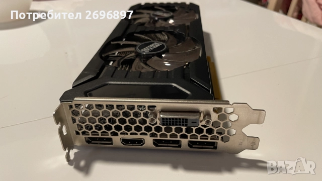 Palit GTX 1060 Dual 3GB, снимка 2 - Видеокарти - 52295901