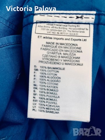 Спортна маркова риза ADIDAS,100% памук, снимка 7 - Ризи - 37311592