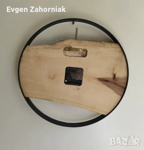 Часовник от дърво и метал , снимка 3 - Други стоки за дома - 48396672