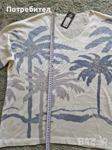 Нова Дамска блуза 70% Вискоза Made in Italy , снимка 4 - Блузи с дълъг ръкав и пуловери - 50412626