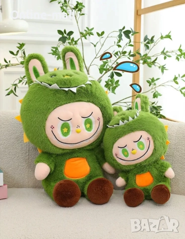 Голяма плюшена играчка Лабубу Динозавър 40см- 100см, Labubu Dinosaur, снимка 5 - Плюшени играчки - 51440134