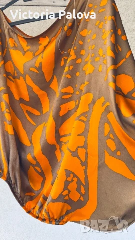 HAUTE  COUTURE дизайнерска блуза MISCHALIS коприна, снимка 10 - Корсети, бюстиета, топове - 51029162