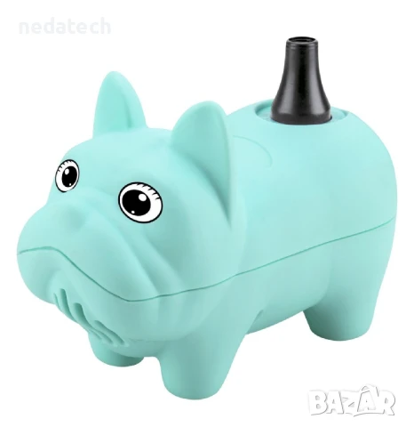 Електрическа помпа за балони, Тюркоаз, 16x8x11см., снимка 3 - Други - 50933539