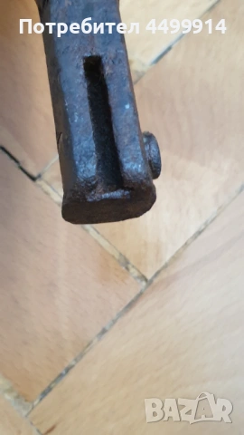 Щик, нож, байонет тесак кания за пушка турски Маузер 1890г, снимка 4 - Антикварни и старинни предмети - 53211287