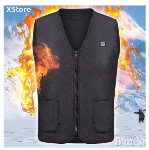 Унисекс електрически термичен елек за зимния период с USB, снимка 1